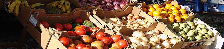 Frisches Obst und Gem&uuml;se immer sonntags auf dem Bauernmarkt